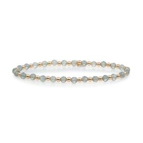 SJ armband labradorite geel verguld SBG-GEM18-3MM-MIX