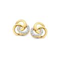 Gouden oorstekers met zirkonia OB125978