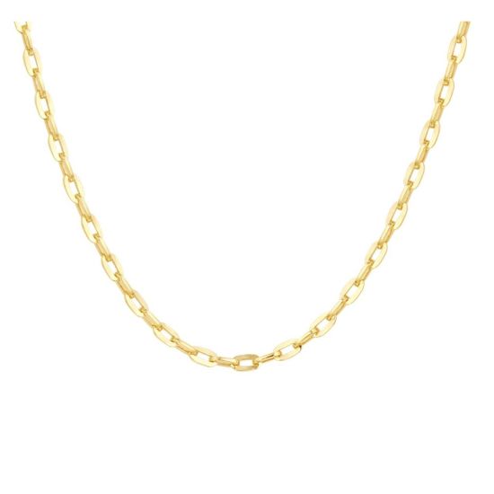 Goud/zilver collier 45cm