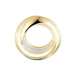 Gouden hanger rond bicolor 0.06H/SI 4022755