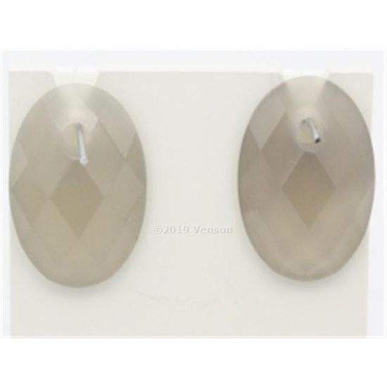 Blush oorbeldbedels grijze agaat 810GRAO