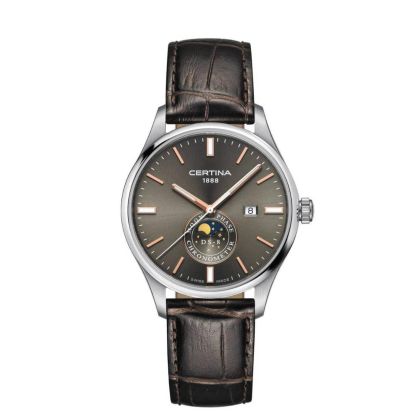 Certina DS 8 horloge heren staal/leer C0334571608100