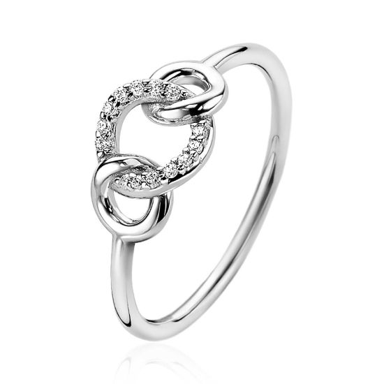 Zilveren ring circle zirk ZIR2045-54