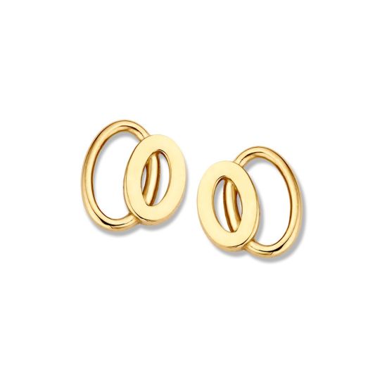 Gouden oorstekers OE106941 