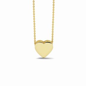 Gouden collier hartje 42-45cm 701Y