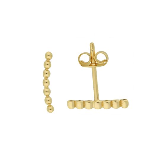 Gouden oorstekers bolletjes JKE20.032