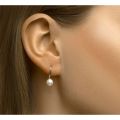 Gouden oorhaken zoetwaterparel 6.5mm 4022977
