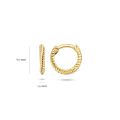 Gouden oorringen twist 7231YGO