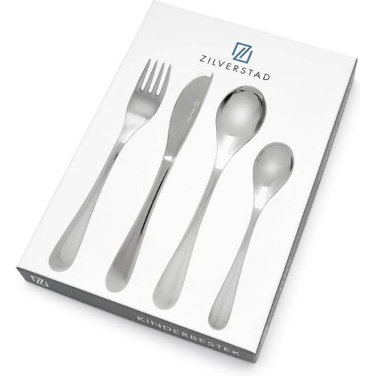 Kinderbestek Glad, 4-delig, RVS ZIL6836070