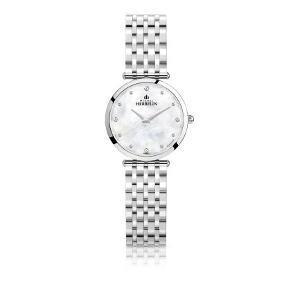 MH horloge dames staal 17116/B89