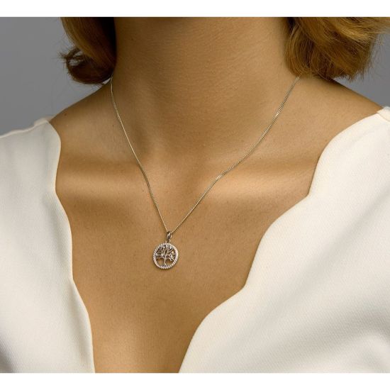 Zilveren hanger levensboom 1333435