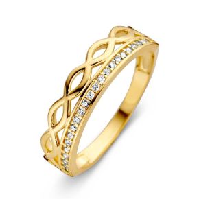 Gouden ring zirk mt56 RM126492