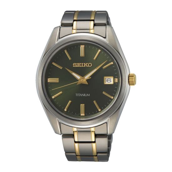 Seiko horloge heren tit/geel SUR377P1
