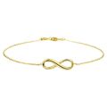 Gouden armband  infinity 16.5-18.5cm 4017985