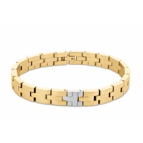 TH armband staal/geel  TJ2790298