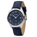 Olympic horloge heren staal/leer OL26HSL074