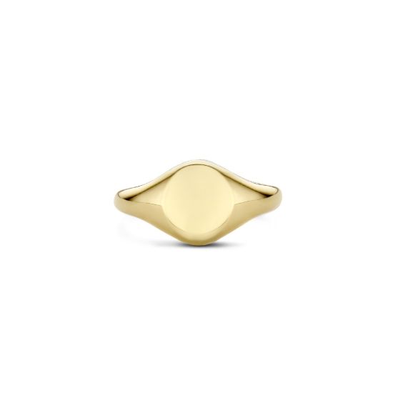 Gouden ring monogram 1218YGO/50