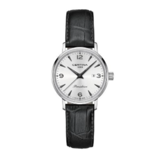 Certina DS Caimano horloge dames staal/leer C0352101603700