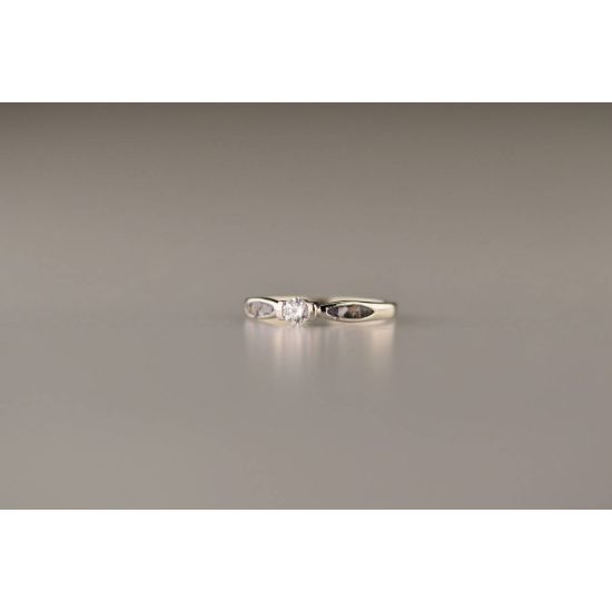 Zilveren as ring zirkonia RG043/54