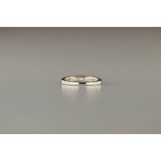 Zilveren as ring zirkonia RG043/54