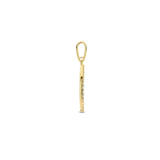 Gouden hanger levensboom zirkonia 13.3mm 4023649