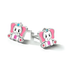 Zilveren oostekers olifant roze 1334489