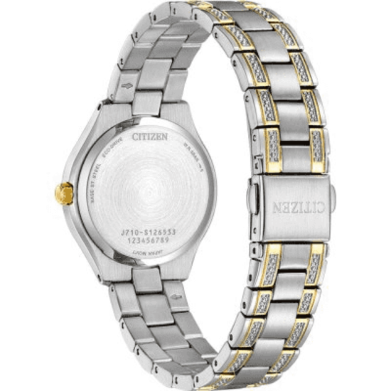 Citizen horloge dames staal/geel FE1234-50L