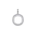 My Imenso zilveren medaillon Quadrati zirkonia