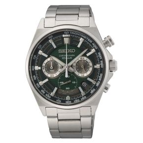 Seiko horloge heren staal chronograaf SSB405P1
