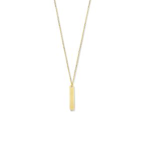 Gouden collier 1,0 mm plaat 4,0mm 42-45cm 4024806