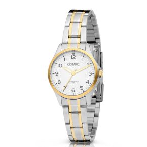 Olympic horloge dames staal/geel OL72DSS089B