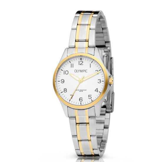 Olympic horloge dames staal/geel OL72DSS089B