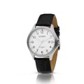 Olympic horloge heren staal/leer OL72HSL071