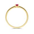 Gouden ring met geboortesteen robijn juli 4025471