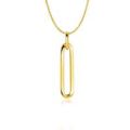 Gouden hanger paperclip ZGH358
