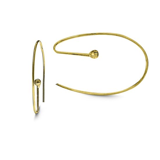 Gouden oorringen ovaal 5141120051