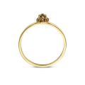 Gouden ring rookkwarts mt 52 1226YSQ/52