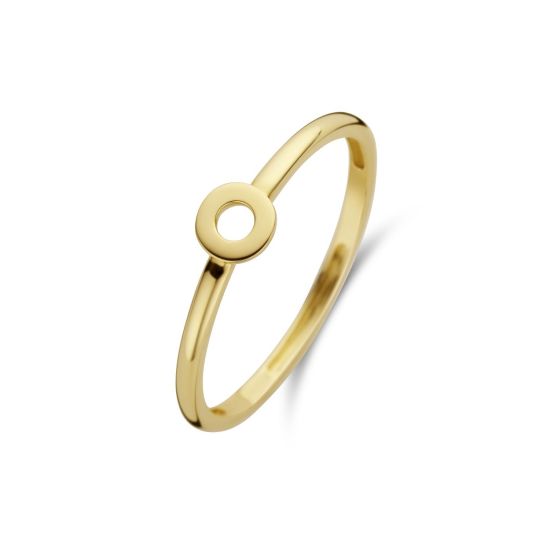 Gouden ring open circle mt 54 1233YGO/54