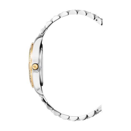 JdM horloge dames staal/geel zirk JWL02002