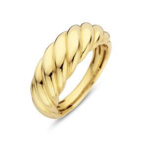 Gouden ring gedraaid mt17.25 4027698