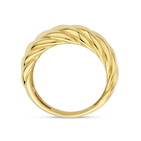 Gouden ring gedraaid mt17.25 4027698