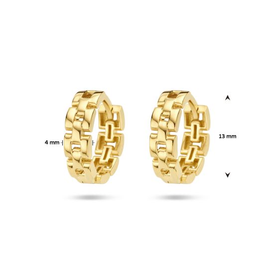 Gouden oorringen 4x13mm 4027392