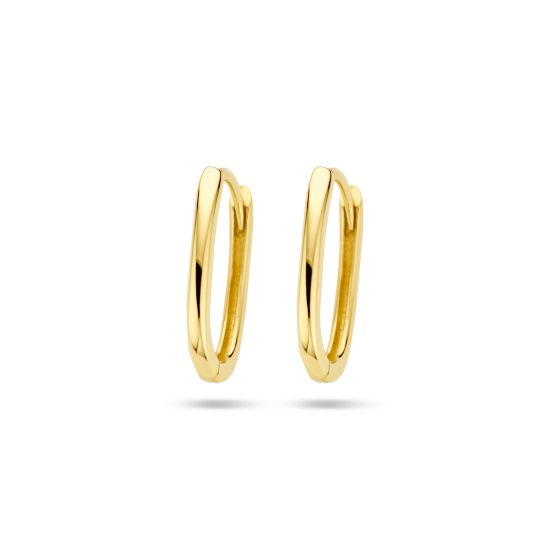 Gouden oorringen paperclip 4027991