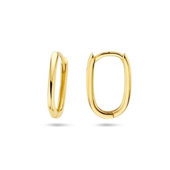 Gouden oorringen paperclip 4027991