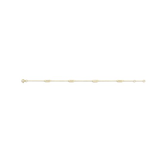Gouden armband paperclip 2220YGO