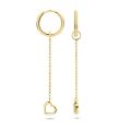 Blush gouden oorbelbedels hart 9084YGO