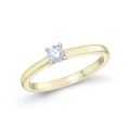 Gouden ring Briljant 0.12ct mt17,5