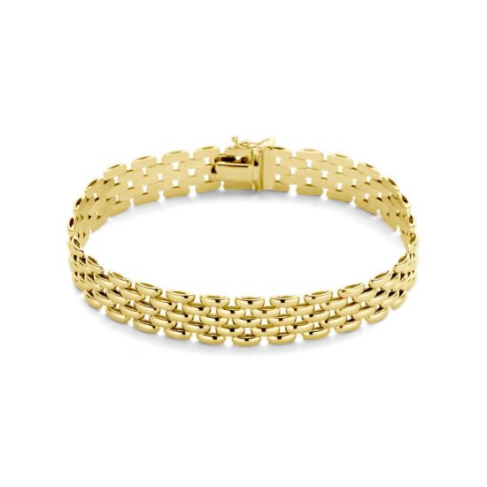 Gouden armband panter 10mm 20cm 4028894