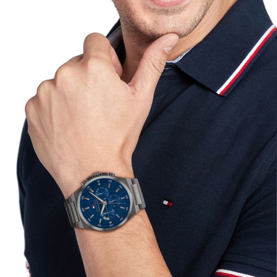 TH horloge heren staal/gr pvd TH1792089