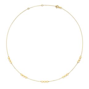 Gouden collier met discjes 45cm JKN23353